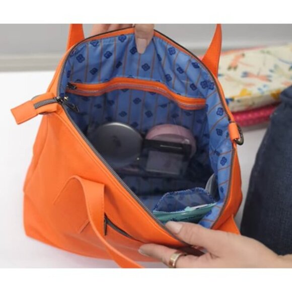 LUG Alto Matte Luxe VL (Vegan Lthr) Tote/Crossbody/Shoulder Bag/Satchel -Indigo - Picture 11 of 15